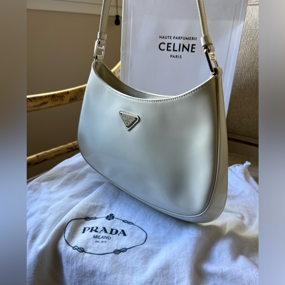 Prada Cleo in white like new worn twice purchased for just under 5k - Picture 6 of 6